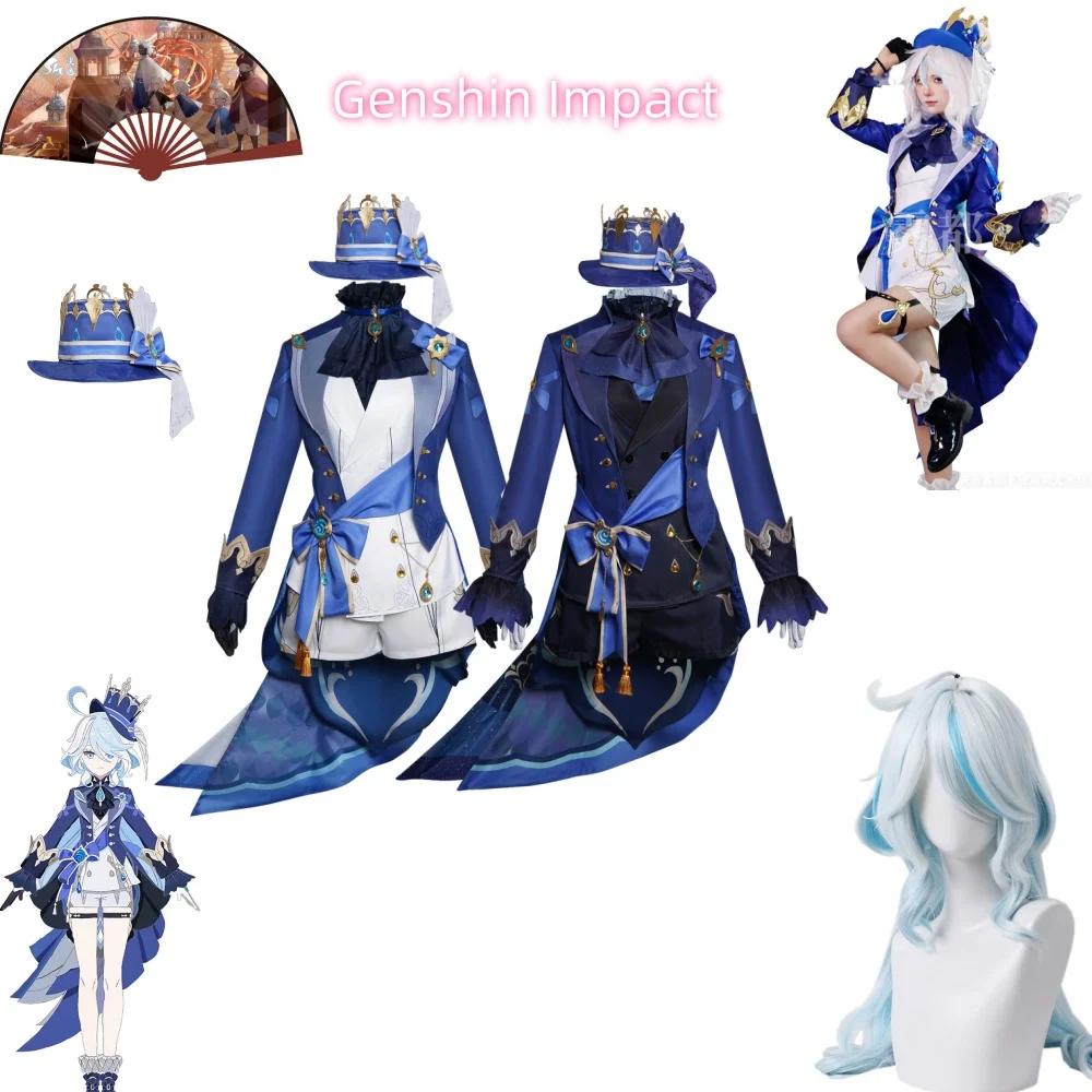 

Furina Focalors Cosplay Genshin Costume Impact Carnival Uniform Anime Halloween Party Costumes Masquerade Women Game