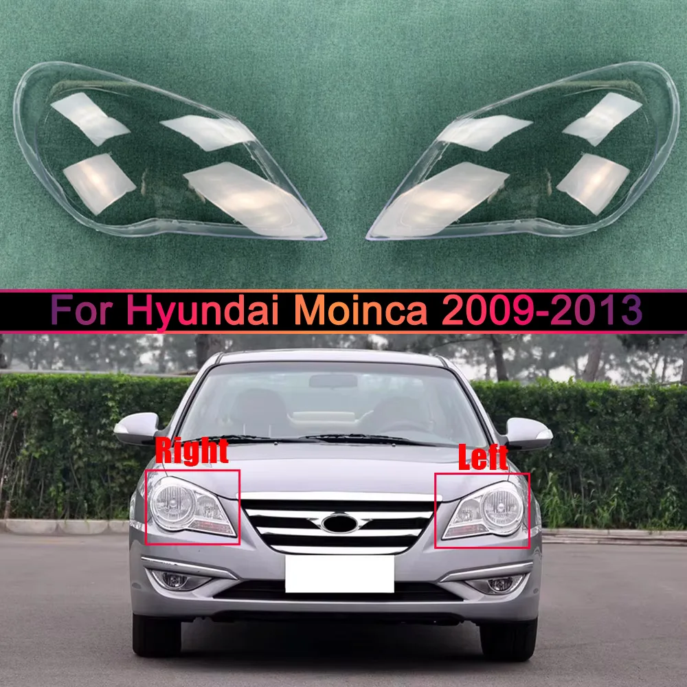 

For Hyundai Moinca 2009 2010 2011 2012 2013 Headlamp Cover Transparent Headlight Shell Plexiglass Replace The Original Lampshade