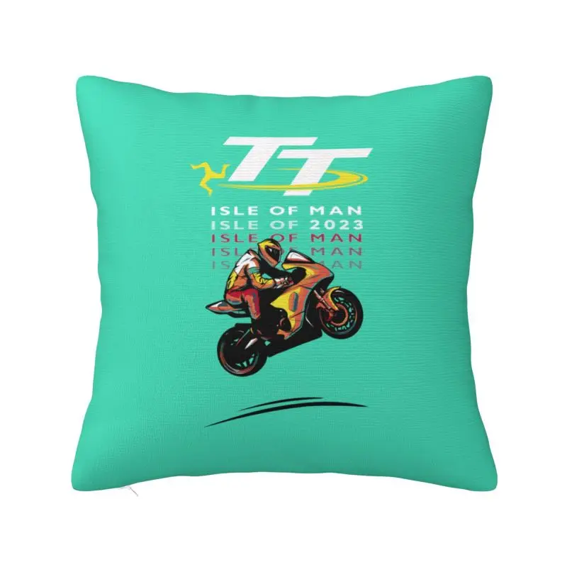 

Custom Motorcycle Sports Isle Of Man TT Races Cushion Cover 40x40cm Soft Cute Throw Pillow