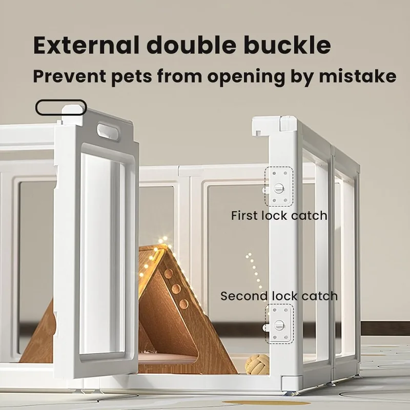 Clear Dog Playpen, Acrylic Dog Pen Easy To Install Remove Dog Playpen Kennel Playpen,Suitable for Dogs,Cats,Dog Playpen Indoor