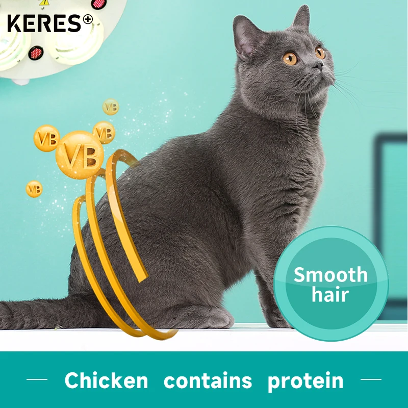 KERES Cat Treat Pet Snack Freeze Dried Treat 100% czyste mięso Kurczak Liofilizowany 50g