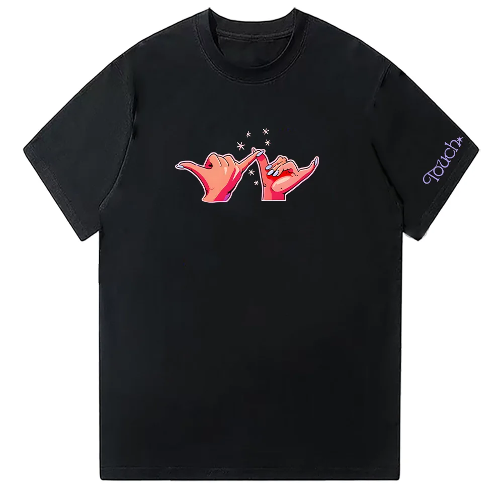 

Katseye Touch Hands Tee Fashion O-neck High Street Y2k Tops Katseye Summer Cotton T Shirts Unisex Short Sleeve Aesthetic Clothes
