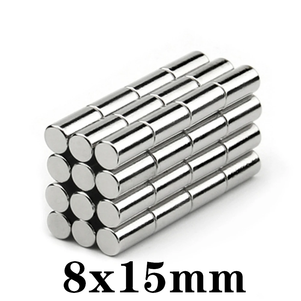 5-100pcs 8x15mm Magnet Small Round Magnet Strong magnets Rare Earth Neodymium Magnet 8*15mm