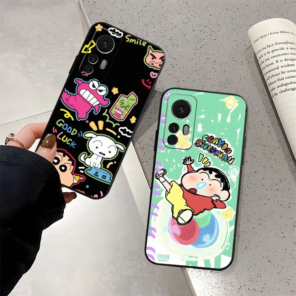 C-Crayons S-ShinchanS Phone Case for Xiaomi Redmi Note 10 13 12 Pro POCO F4 F5 X5 Pro 12 13 11T Lite Ultra Shell Cover