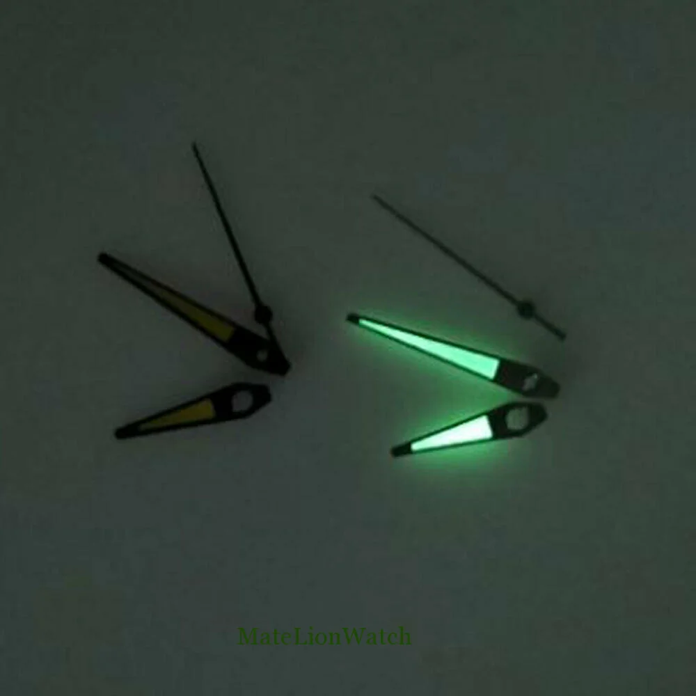นาฬิกามืออะไหล่ Fit สําหรับ NH35 NH36 7s26 4r35 7002 การเคลื่อนไหวสีเขียว Lume