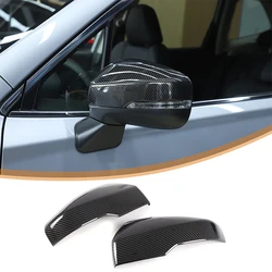 Para Subaru Forester Legacy XV 2019-2024 cubierta de espejo retrovisor de coche cubierta de marco de protección de ala lateral embellecedor de estilo de fibra de carbono