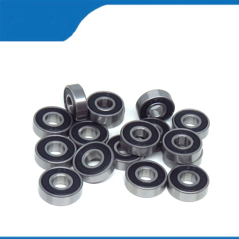 S696RS (6*15*5MM) 10 piezas, eje de rodamiento de bolas de ranura profunda sellada de acero inoxidable, resistente a la corrosión de alta calidad (ABEC-5)