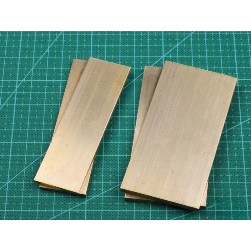 

1pcs H62 Brass Block Plate Sheet for Knife Handle Guard Heat Sink DIY Customize Service