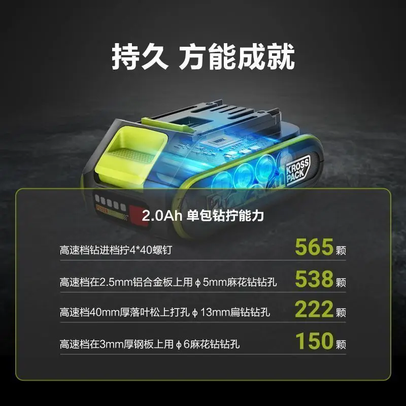 Trapano elettrico con batteria al litio WU173 utensile elettrico per cacciavite elettrico con ricarica senza spazzole