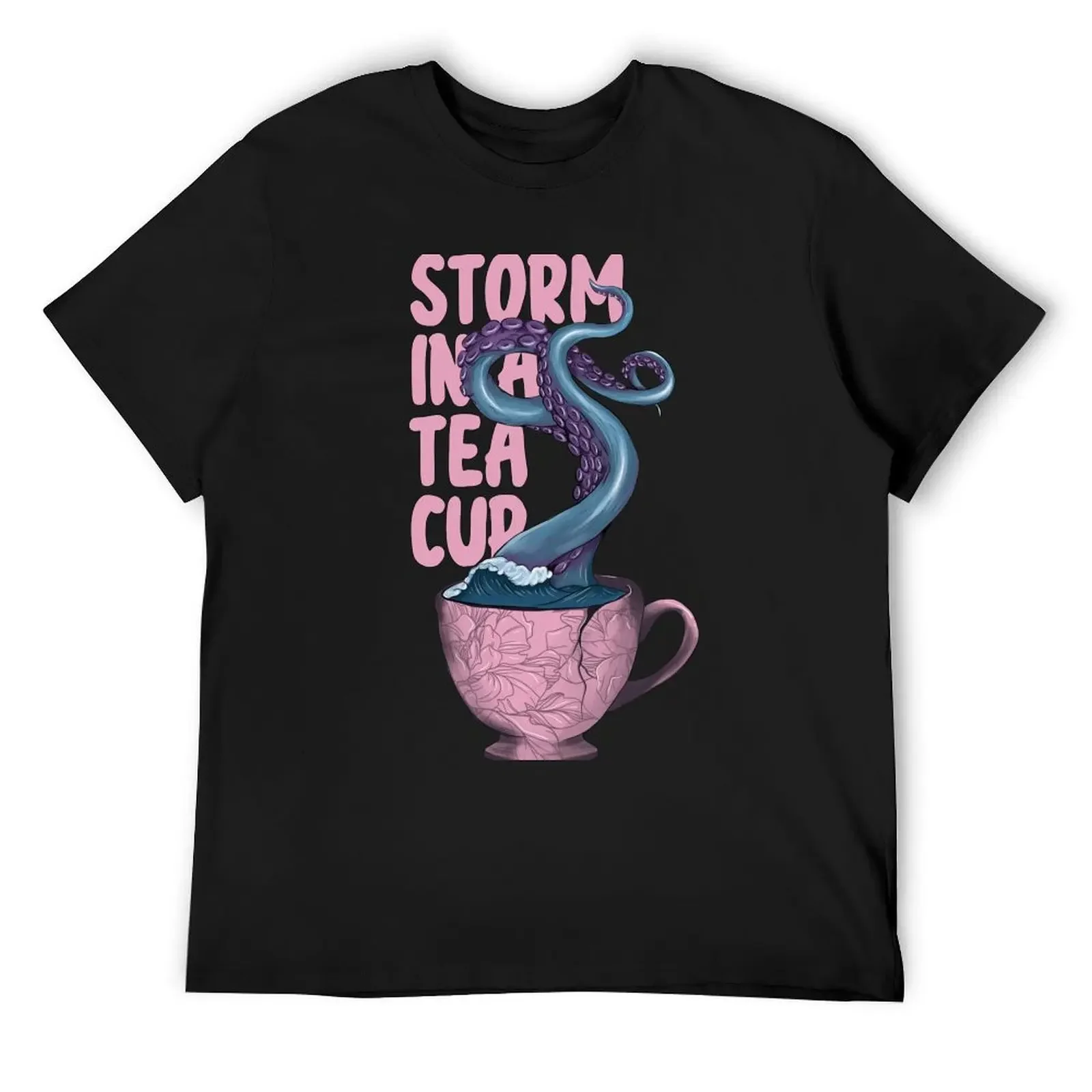

Storm in a tea cup T-Shirt for a boy fashion shirts anime shirt mens clothing