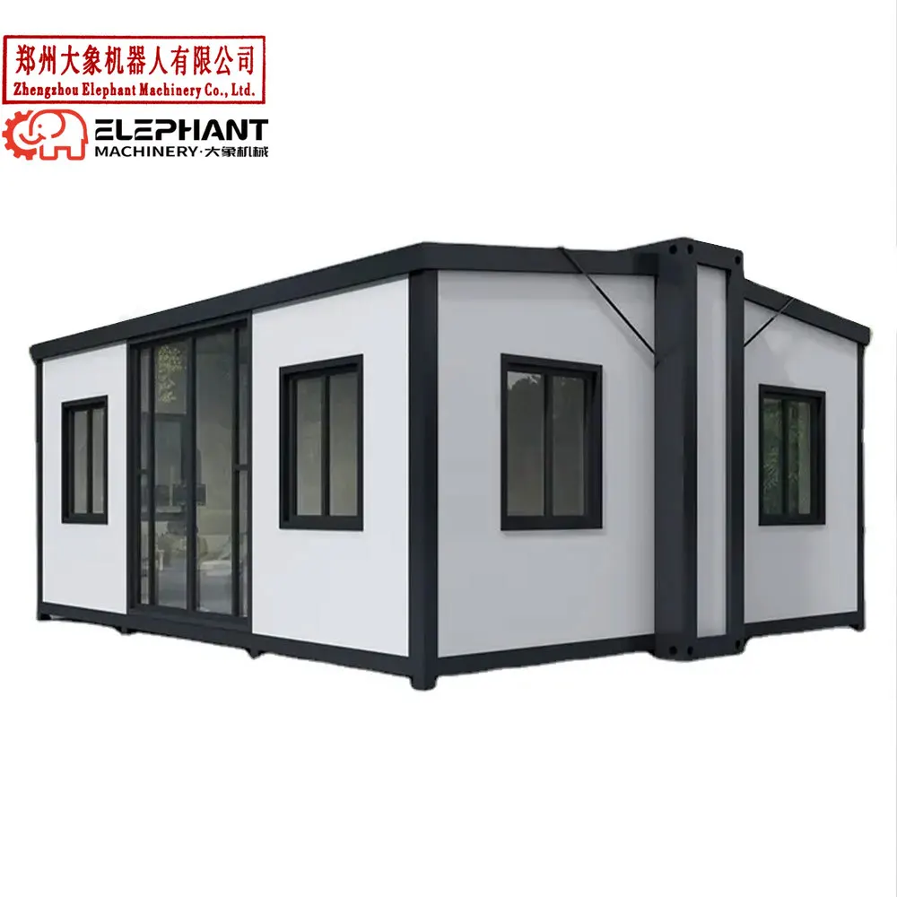 

Light Steel 20Ft 40Ft Prefabricated Mobile Home 2 3 4 5 Bedroom Foldable Expandable Mini Container House Prefab Luxury Villa