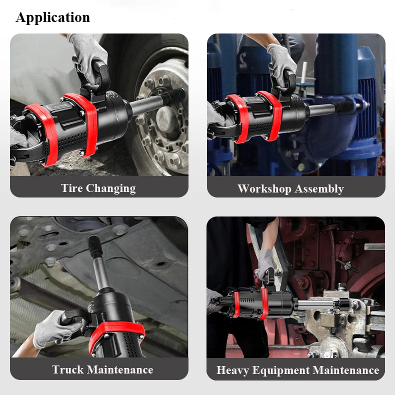 Chiave a percussione pneumatica per cambio pneumatici per impieghi gravosi da 1 pollice per camion