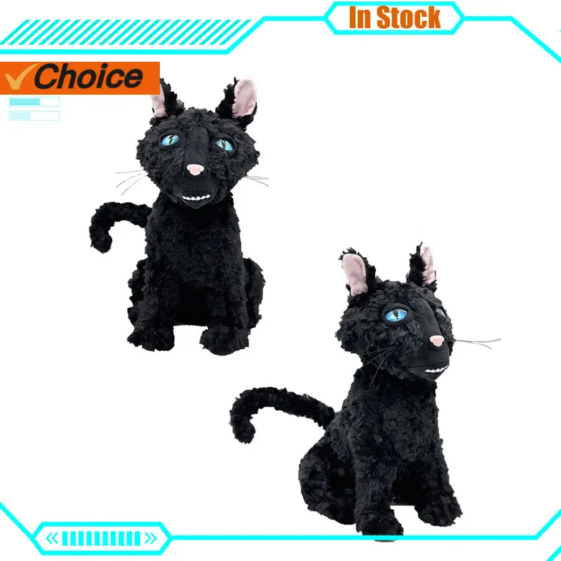 30cm Coraline Cat Doll Plush Stuff Animal Cartoon Coraline Y La Puerta Secreta Anime Black Cat Collection Decoration Toys Gifts