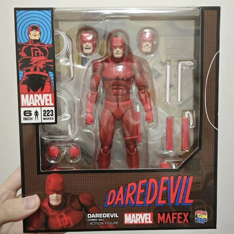 Origineel Medicom Toy Mafex No.223 Daredevil Aredevil Comic Ver. Anime Figuur Action Figure Collection Series Speelgoedcadeaus op voorraad