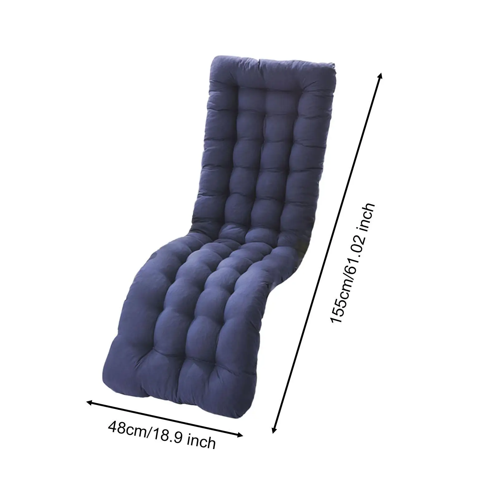 Lounge recliner Cushion with Back Nonslip Decoration Comfortable Lounger Chair Pad for Office Apartment Dining Room Home Kitchen