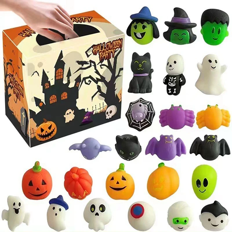 10/20pcs Halloween Party Kids Toys Ghost Halloween Decor Spider Pumpkin Party Favor  Children Kids Treat Gift Goodie Bag Fillers