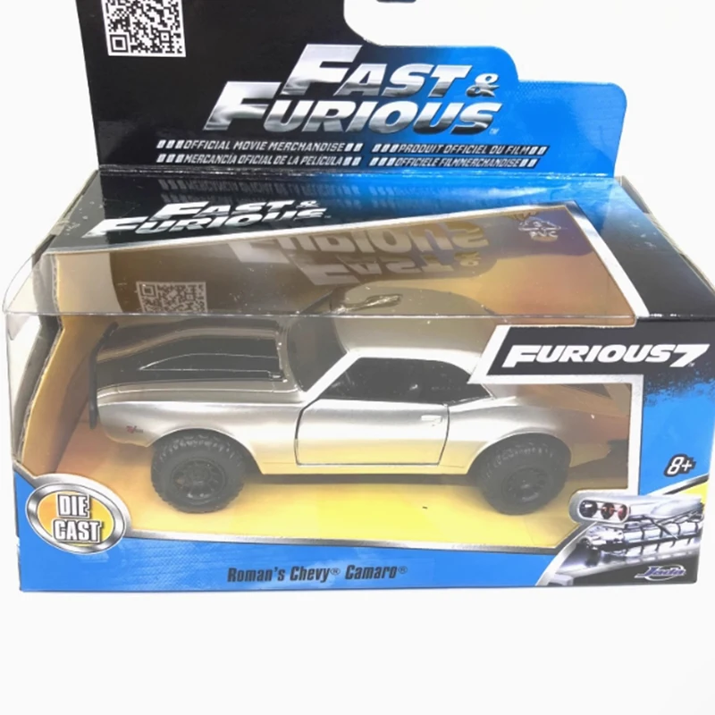 JADA Series Alloy 1/32 Fast 8 Camaro/Lykan/Challenger SRT8/Plymouth/BEL AIR Car Model Classics Souvenir Gift Static Display