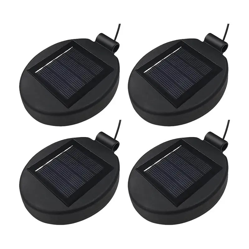 

Exquisite-4PCS Solar Lantern Top LED Panel Lantern Lid Lights Replacement For Outdoor Flower DIY Solar Flower Lights Garden Pati
