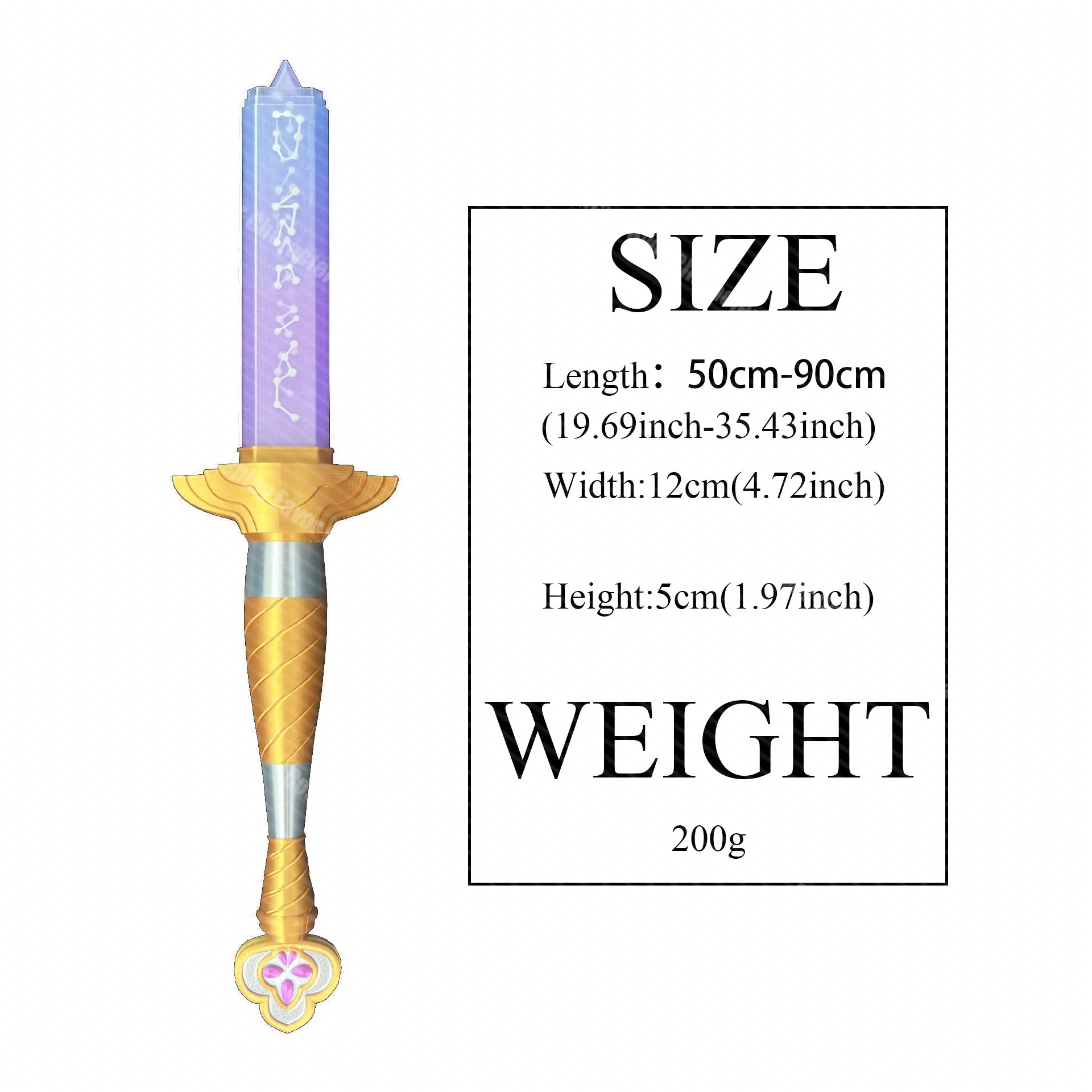 Girl Rumi Cosplay Sword Prop Gravity Telescopic Weapon Cosplay Prop Halloween Party Cosplay Prop