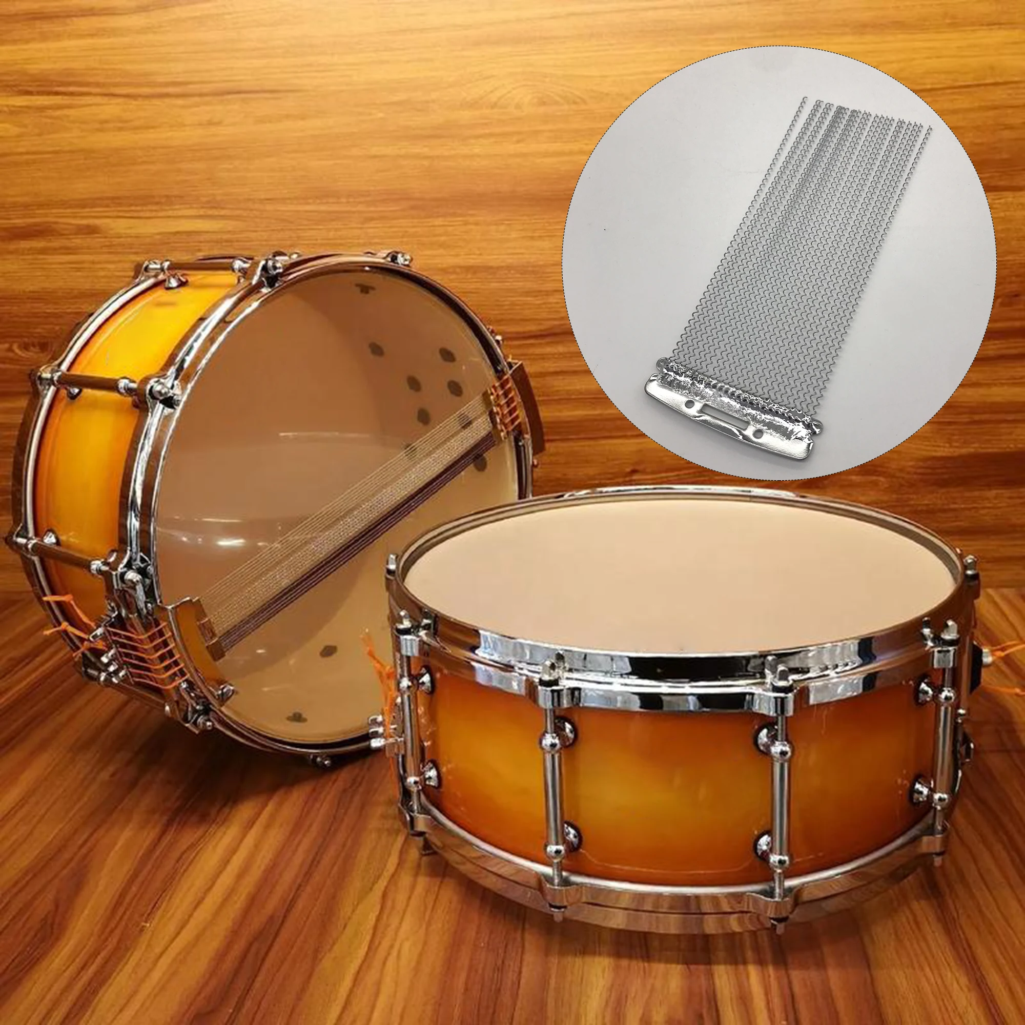 

Yibuy 2 Pieces 24 Strands Steel Snare Drum Wire for Drum Springs Accessories