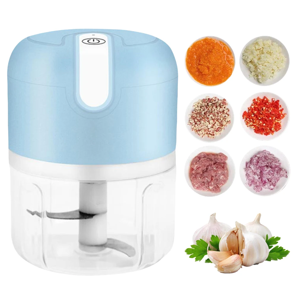 

Mini Electric Garlic Chopper USB Rechargeable 1200mAh Electric Garlic Masher Mini Food Chopper Vegetable Chopper Masher Machine