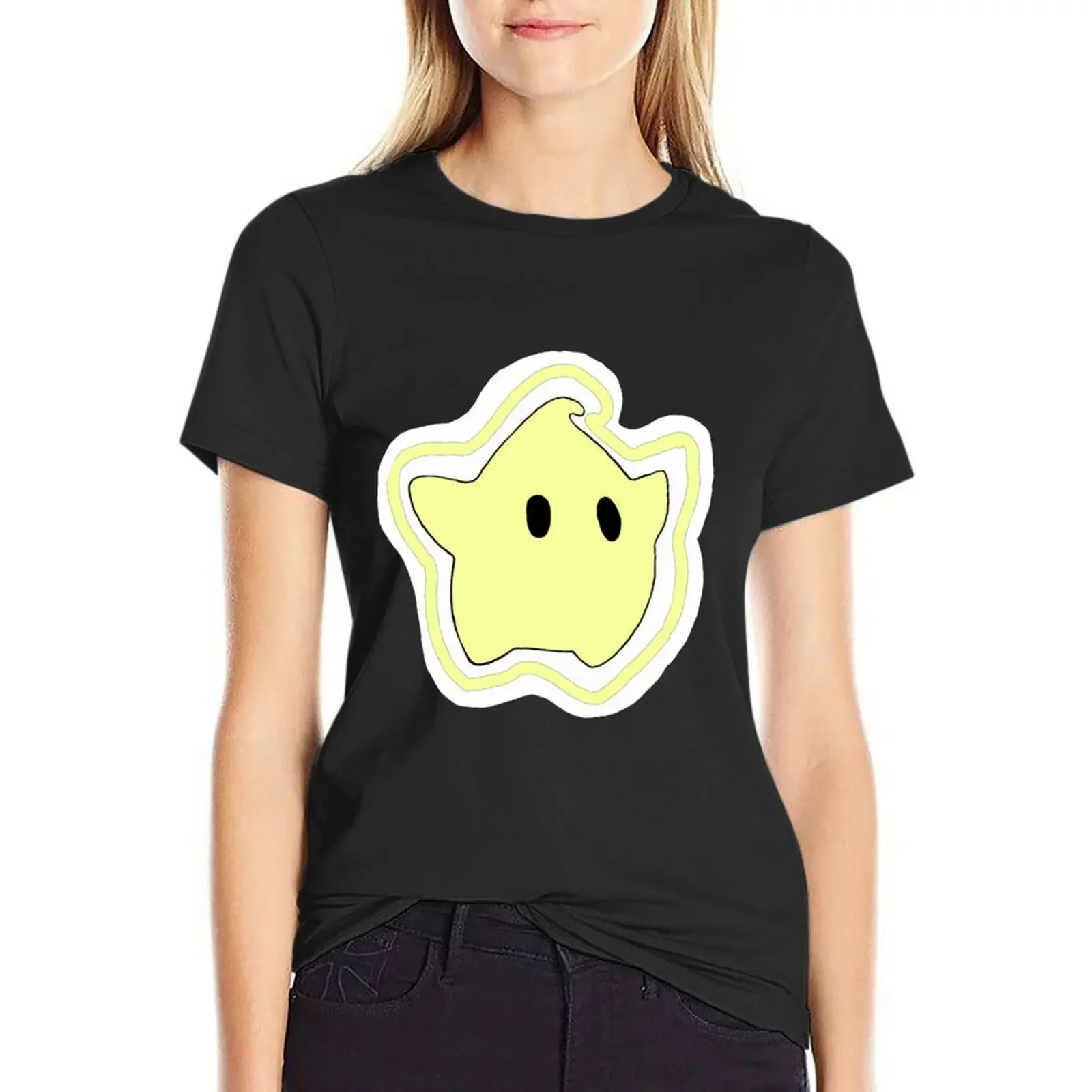 

Yellow Luma T-Shirt summer top customizeds aesthetic clothes new edition t shirts for Women