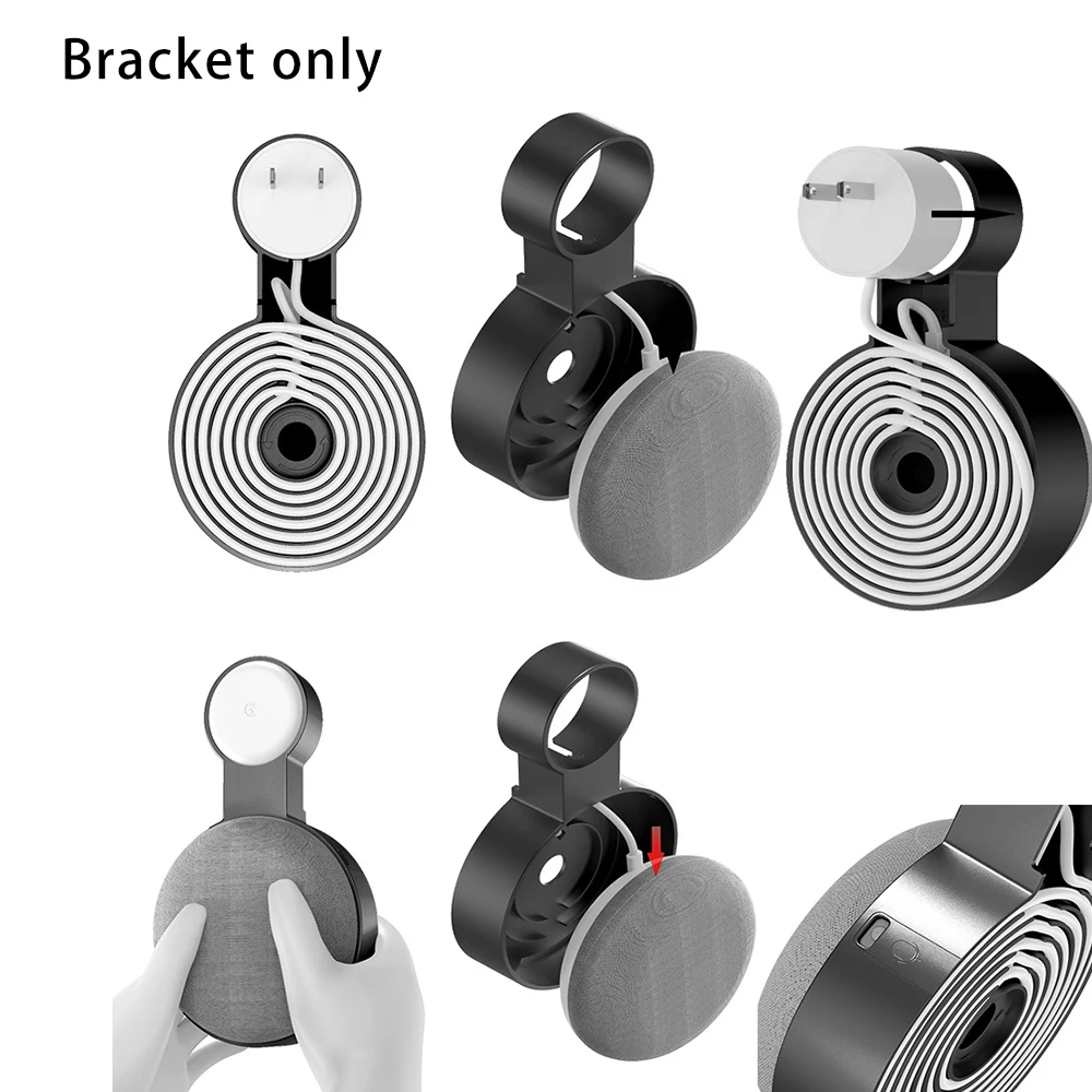 Soporte de pared para Google Audio, colgador colgante de enchufe de segunda generación, color blanco, 1 unidad