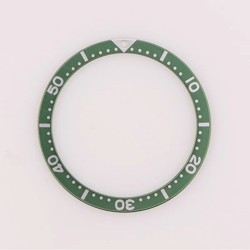 38MM White Seiko Aluminum Watch Bezel Insert for Cases NH36 NH35 Movement Men's Replacement Parts