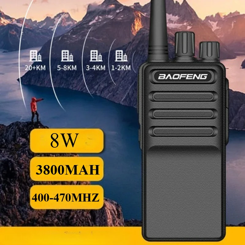 

8W Baofeng BF-C5 Walkie Talkie High Power Long Range Outdoor Communication Handheld Radio