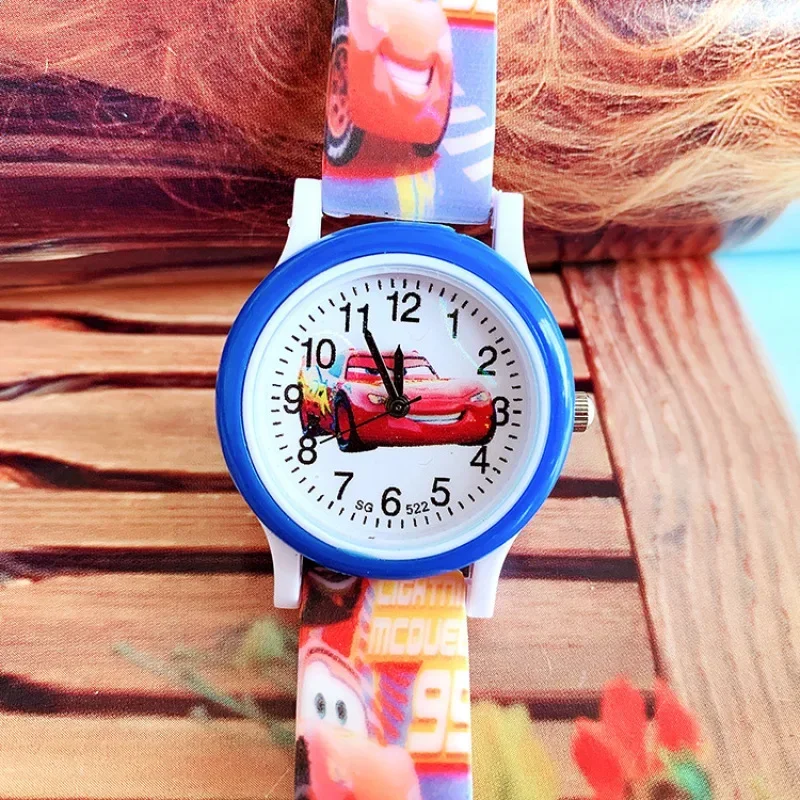 Reloj bonito para niños, reloj de juguete con coche de dibujos animados, reloj de pulsera para niños, relojes de cuarzo a la moda, reloj de silicona para niñas, regalo, reloj Masculino