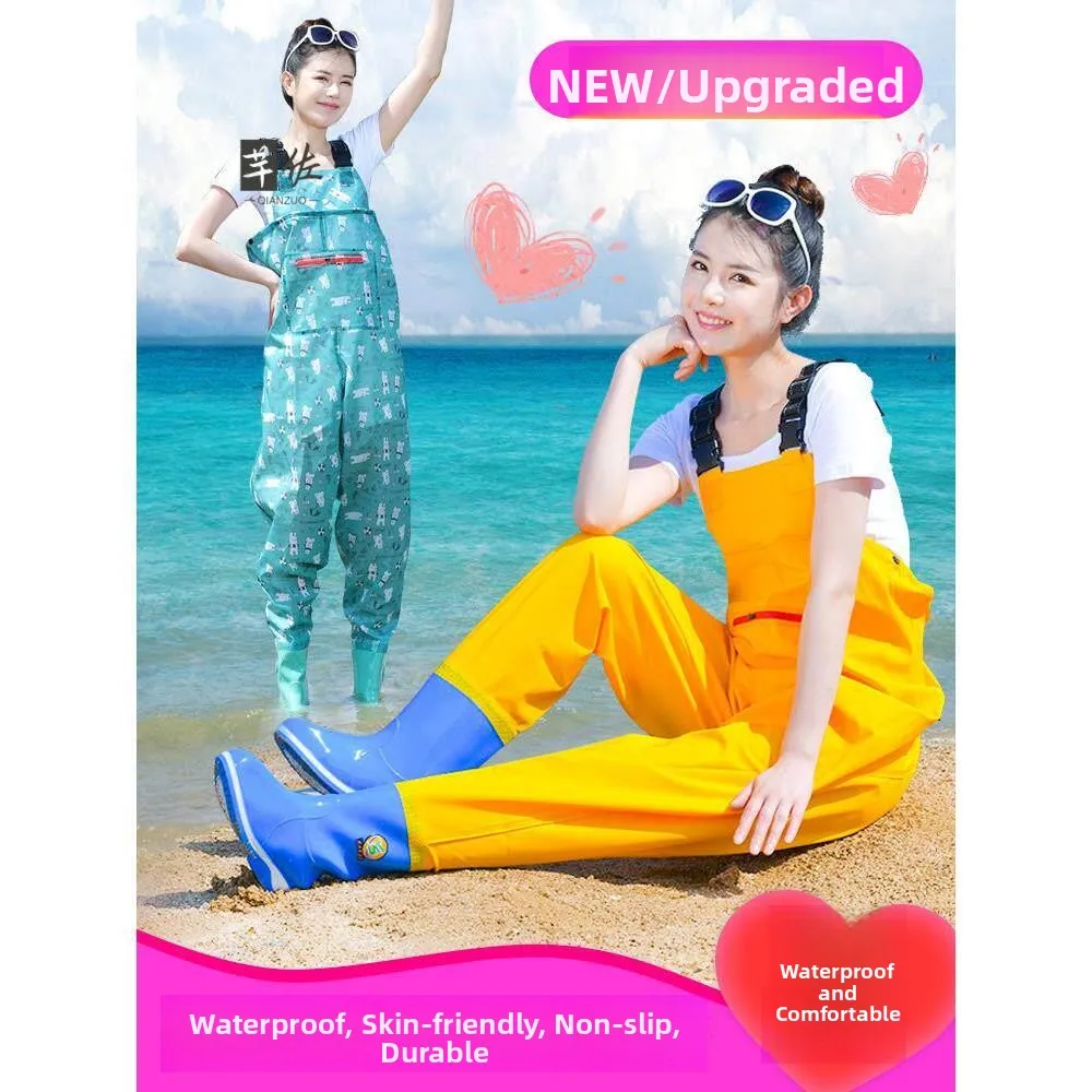 scarpe-da-acqua-da-donna-per-la-spiaggia-tuta-impermeabile-a-mezzo-busto-stivali-da-pioggia-per-la-pesca-pantaloni-impermeabili-da-bambino-per-la-raccolta-di-frutti-di-mare
