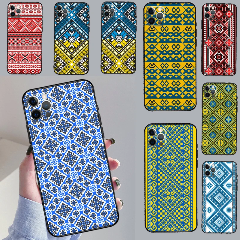 Ukraine Ornament Pattern Case For Samsung Galaxy M56 M12 M06 M32 M52 M35 M55 M15 M11 M13 M14 M16 M36 M31 M53 M34 M54