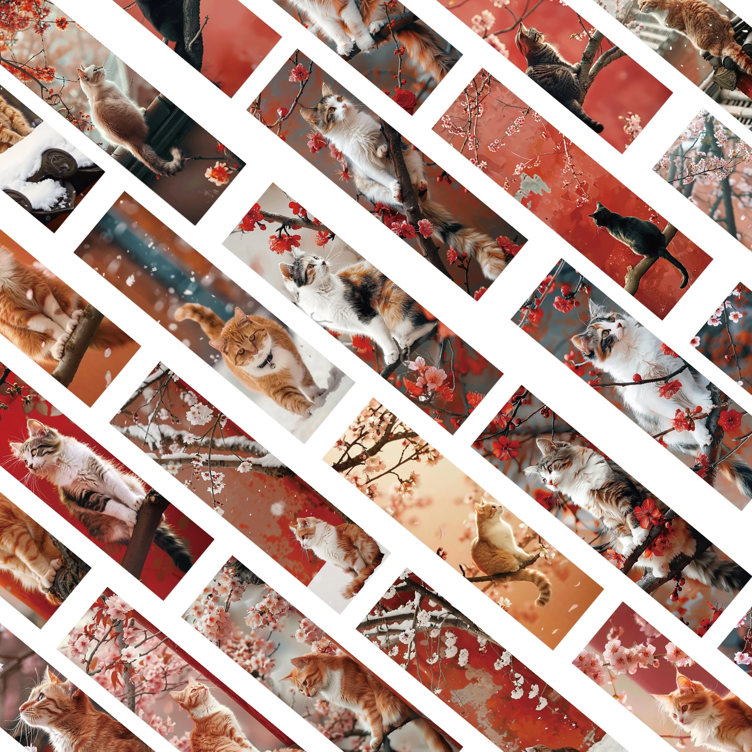 30 Stuks Cartoon Schattige Meme Katten Bladwijzers Lezen Pagina 'S Boek Markeringen Kaart Student Levert Geschenken Kawaii Dieren Bookmark ﻿