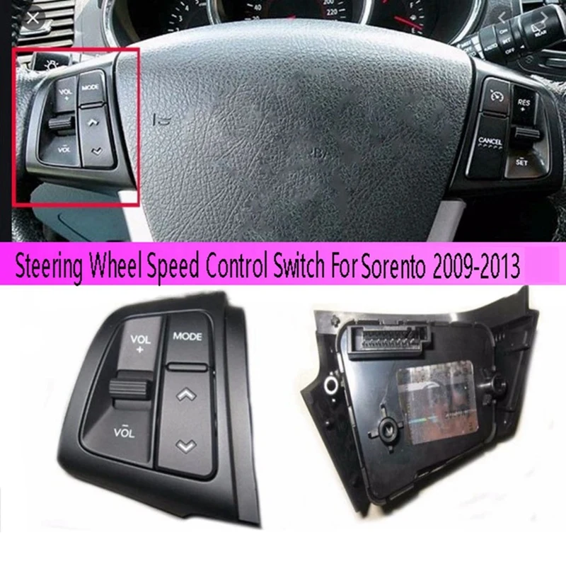 Mega SaleSteering Wheel Multi-Function Volume Cruise Control Switch Button for Kia Sorento 2009-2013 Left 967002P000CA