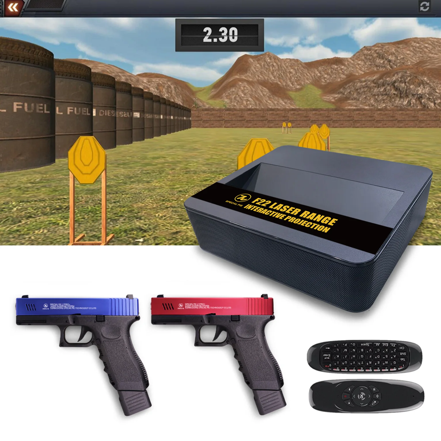 F22 Interactive Projection Laser Shooting Training System Tactical Laser Range for Hunting Police Officers And Shooters