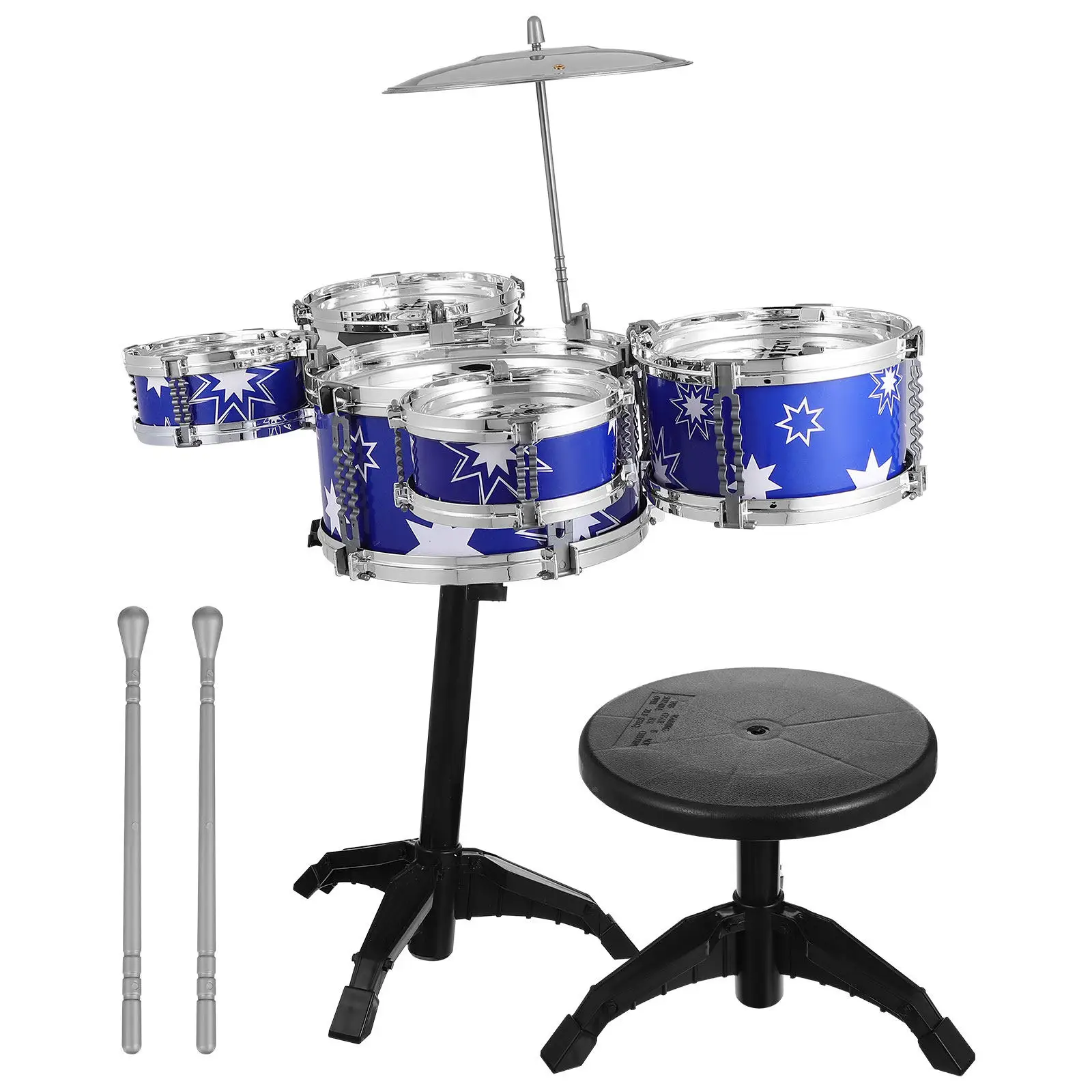 

Детский музыкальный набор: полный комплект для детей 5-7 лет, включает тарелку, тамбурин, палочки, развивающий музыкальный инструмент для малышей 1-3 лет