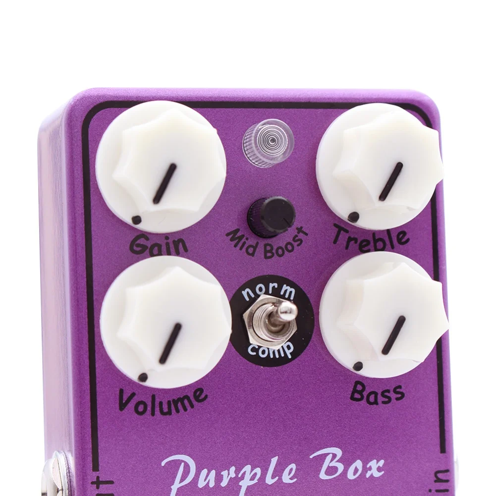 For -MOSKY Guitar Effect Pedal  Preamp Overdrive With 2-Band EQ Mid-Boost & Compression Options  -True Bypass