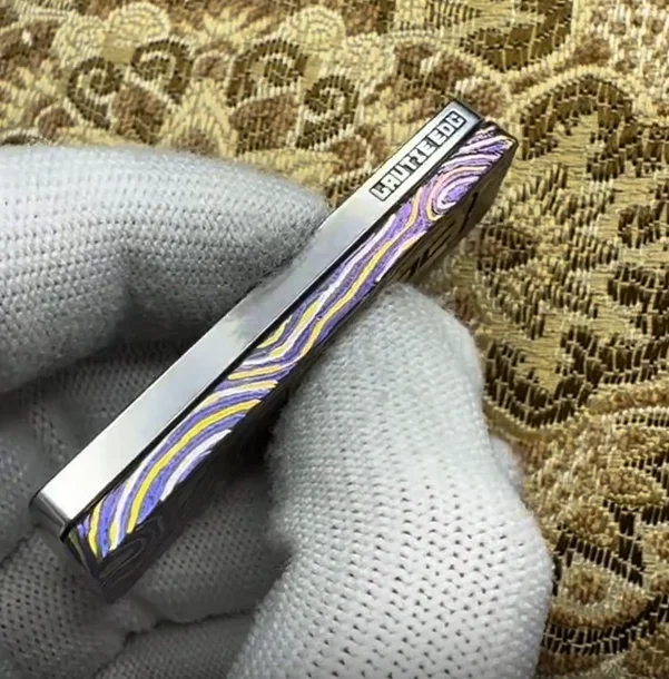 Used EDC Lautie wave zircuti pattern fidget slider decompression toy