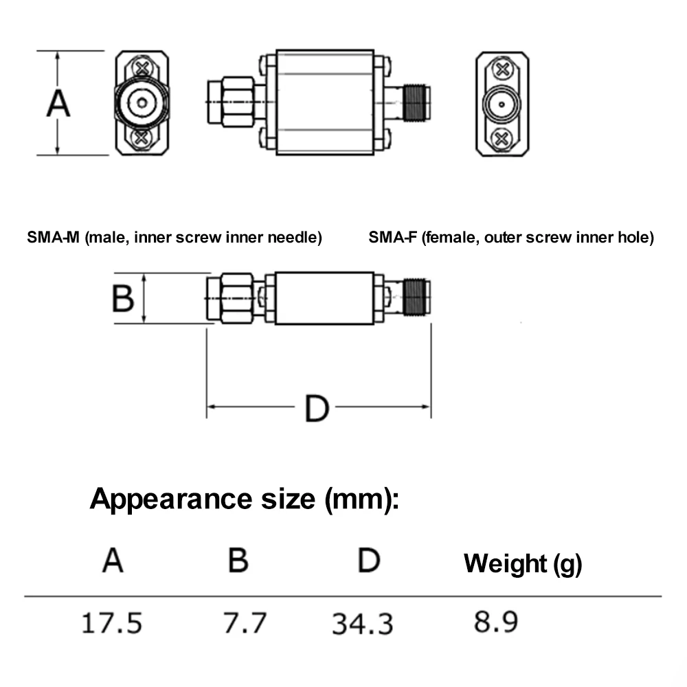 Band Pass Filter BPF 315/433/480/902/1090/1200/2450Mhz Remote Control Aircraft Model Aerial Image Transmission Bandpass Filter