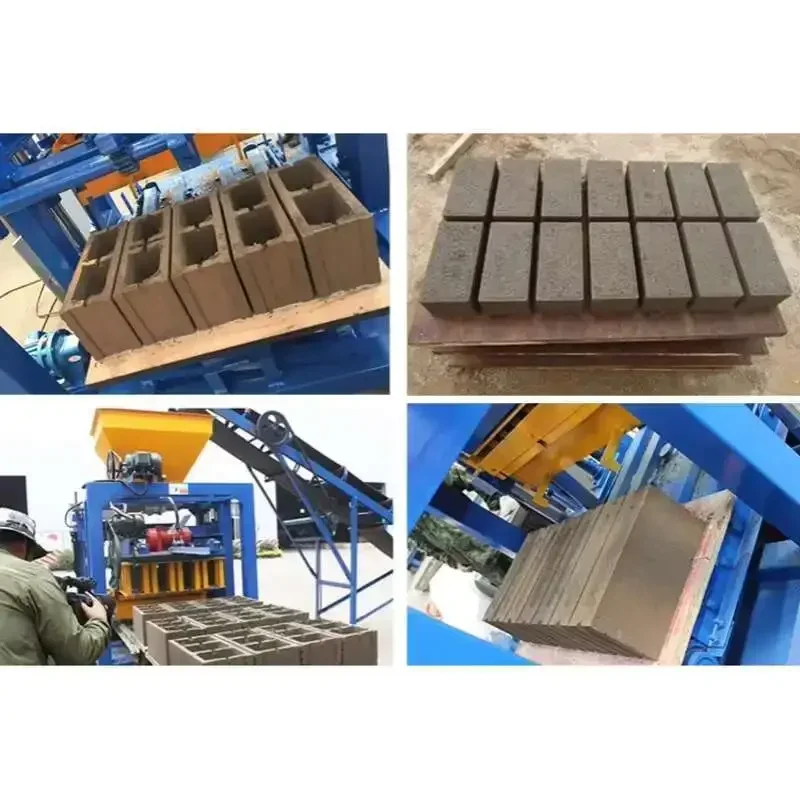 New QT4-24 Cement Block Machine Vibration Processing Hollow Brick Production Line for Construction Industries