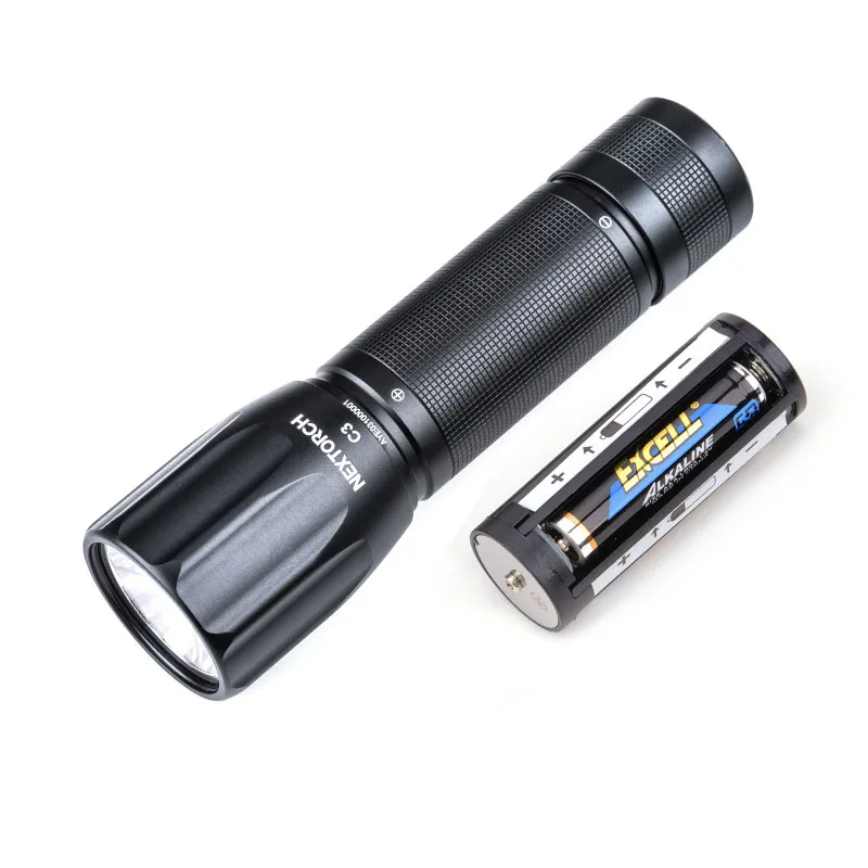 Nextorch C3 Everyday Carry Flashlight for Camping, Hiking, Fishing,Etc. 380 Lumens,High-Quality Texture And Hand Feel,Waterproof