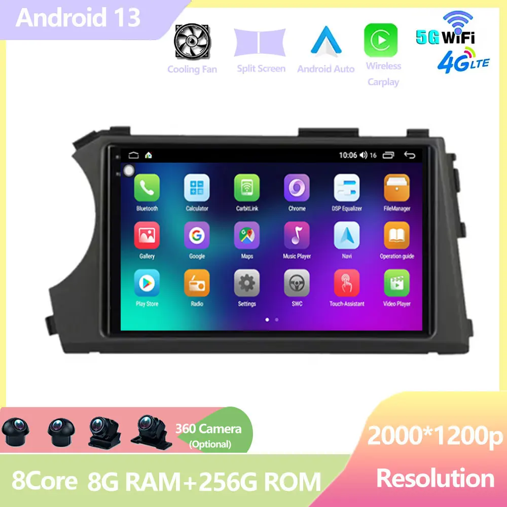 

7'' Android 13 Car Radio For SsangYong Kyron Actyon 2005 - 2013 Autoradio Multimedia Video Player Touch Screen GPS DVD