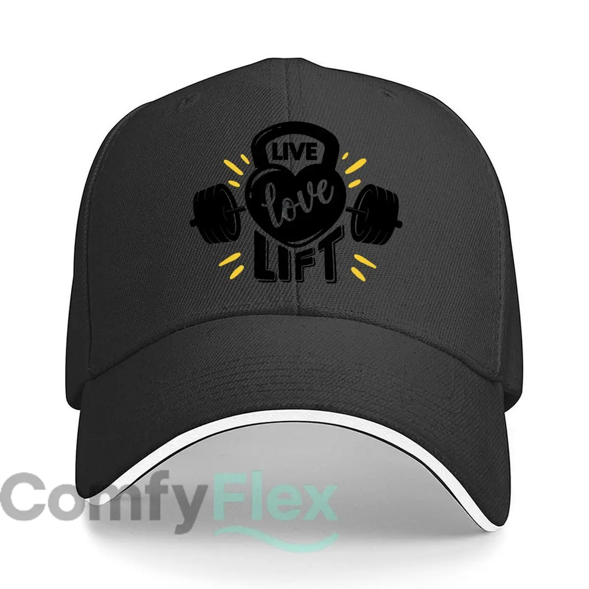 لايف لوف ليفت اللياقة البدنية الفن الهيب هوب قبعة الموضة الرياضة في الهواء الطلق ساندويتش قبعة بيسبول