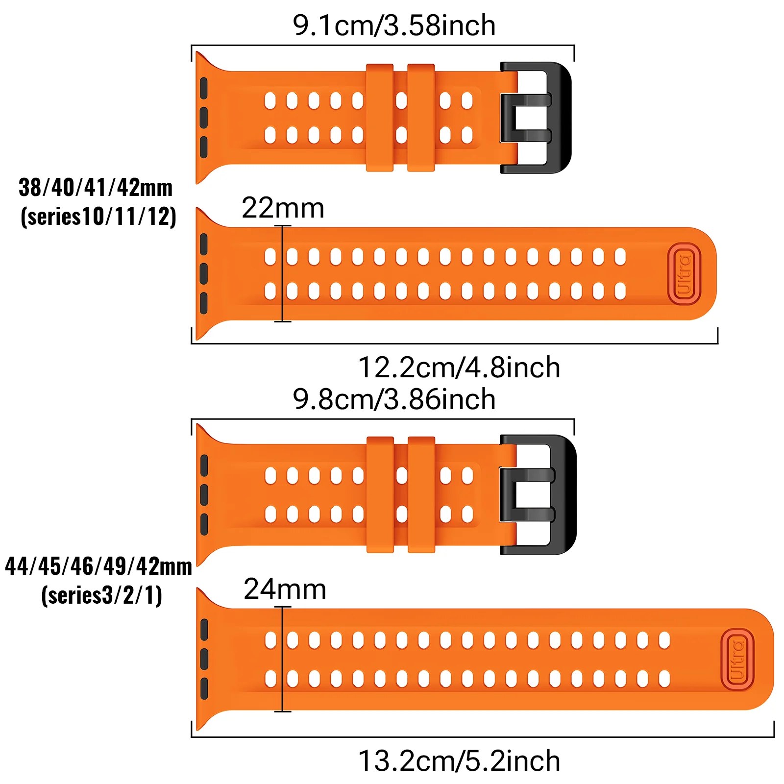 For Apple Watch Band Ultra4/3/2 49mm Series 12 11 10 46mm 42mm Bracelet Wristband iWatch 9 8 7 6 5 4 SE 38/40/41/42/44/45mm Belt