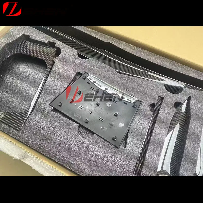 

19-26For BMW G80 G82 G87 G20G22 G26 i4 G42 M240i M340i Facelift Car Center Console Dashboard Side Gear Panel Dry Carbon Fiber