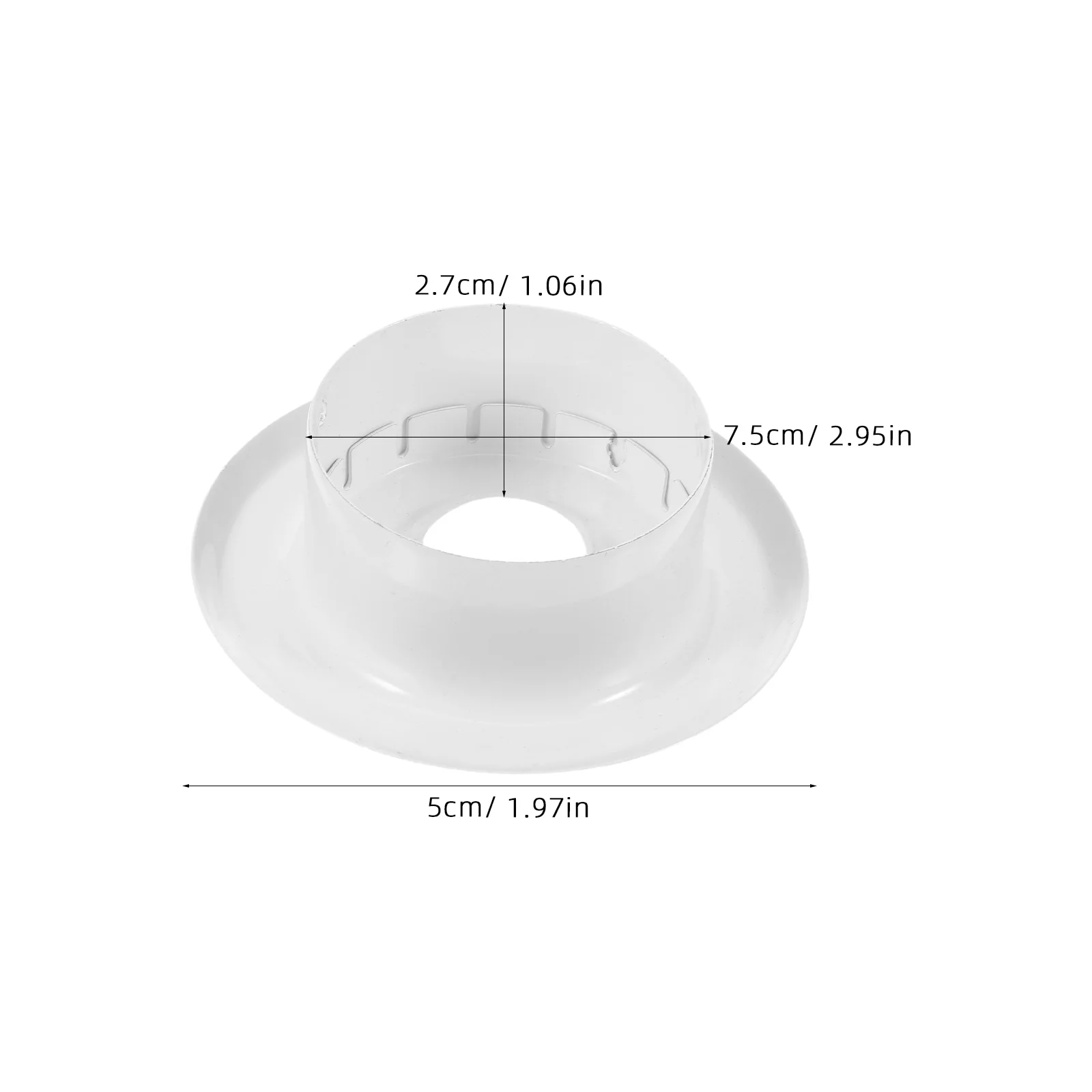 4Pcs Fire Sprinkler Escutcheon Protective Cover White Two-Piece Trim Plate for Ceiling Fire Sprinkler Head Two-Piece Cover Plate