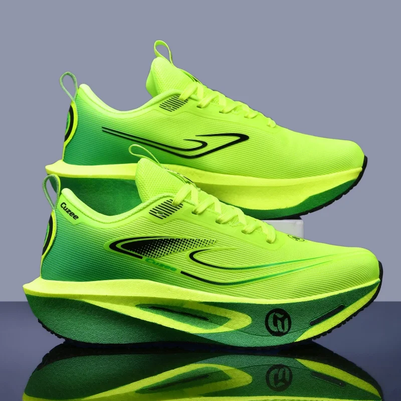 Men Running Shoes Carbon Board Marathon Speciality Sports Breathable Lightweight Women's Comfortable Athletic Chunta Sneakers view 3