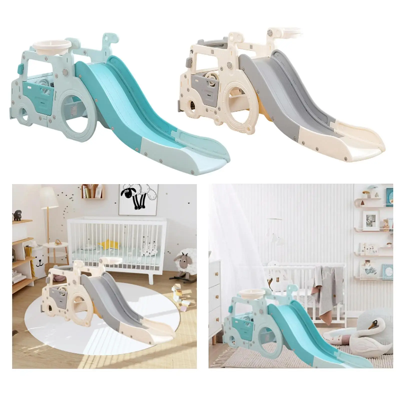 Foldable Kids Baby Slide Indoor Playset Folding Kids Soft Play Equipment