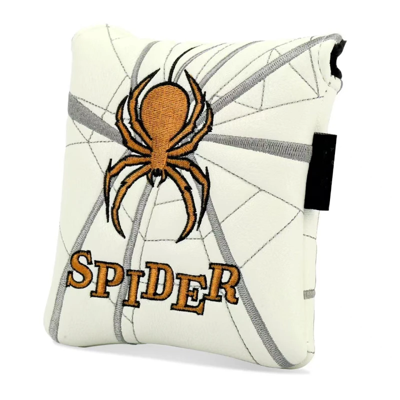 

Spider Pattern Printing Square Golfs Cover Easy Storage with Magnetic Buttons Exquisite Golf Clubs Accessories Sporty Item Bags