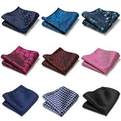 Vangise Brand Fashion Brand Silk Hanky Man Dot Dark Grey Fit Formal Party Easter Day Pocket Square Handkerchiefs